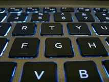accessibility guidelines suggested by a backlit keyboard on a desk