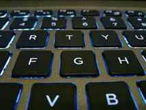 heroicons suggested by a backlit keyboard on a desk